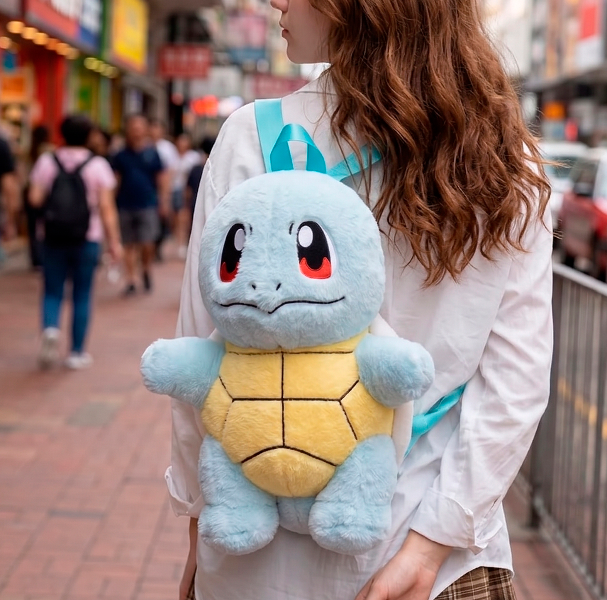 Mochila de Peluche Pokémon– Charmander, Squirtle y Eevee