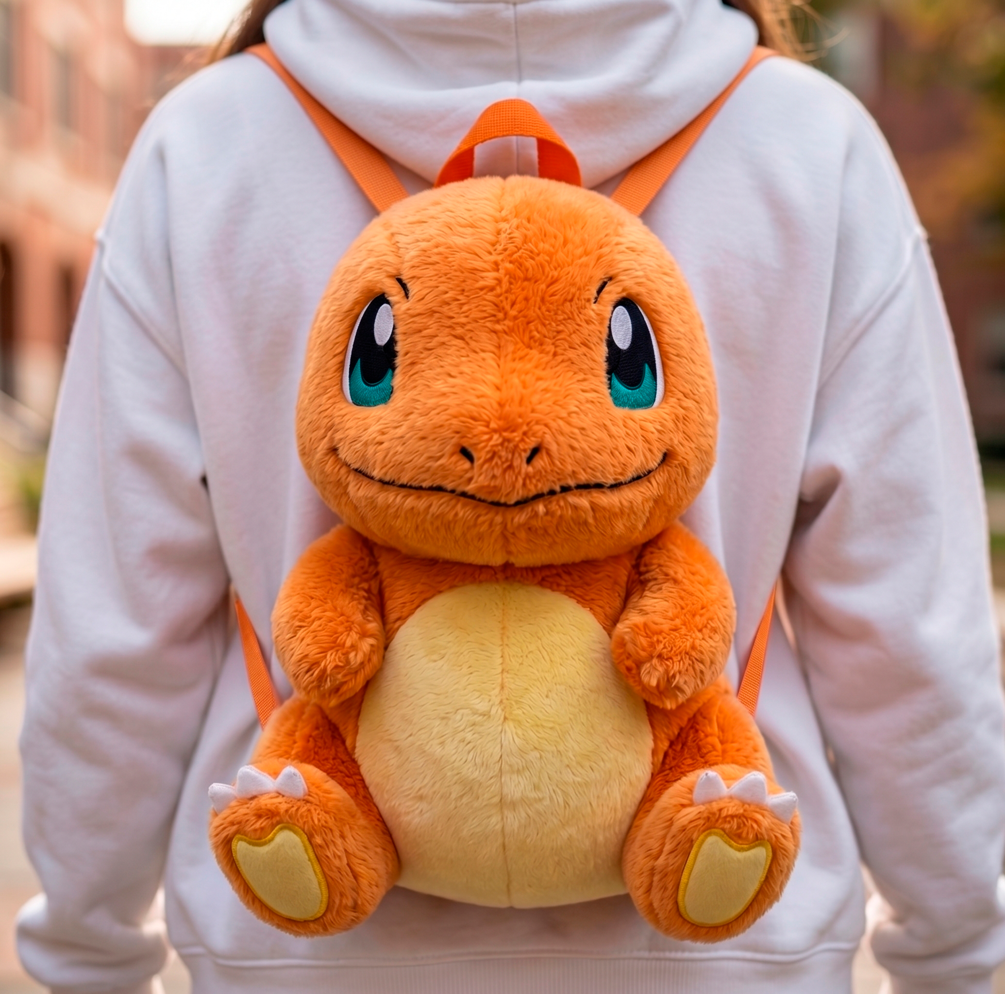 Mochila de Peluche Pokémon– Charmander, Squirtle y Eevee